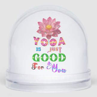 Yoga Waterdomes Is Just Good For You Snow Globe