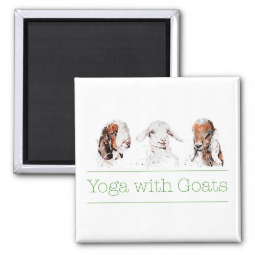 Yoga with Goats Magnet