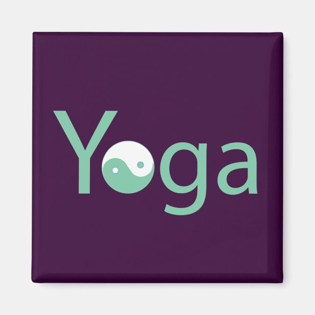 Yoga with Yin Yang Magnet (Front)