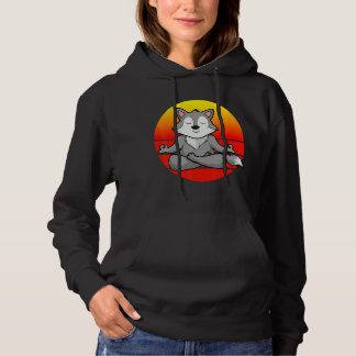 Yoga Wolf Meditation Yoga For Children And Parents Hoodie