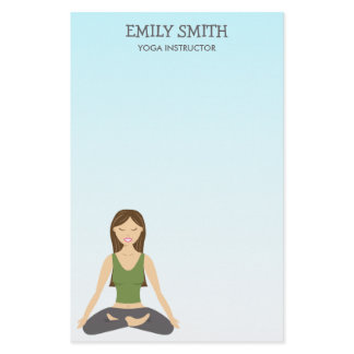 Yoga Woman In Lotus Pose Stationery