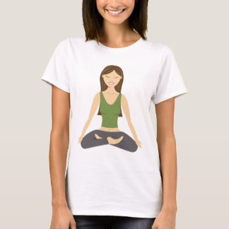Yoga Woman In Lotus Pose T-Shirt