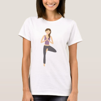 Yoga Woman In Tree Pose T-Shirt