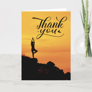 Yoga Thank You Cards & Templates | Zazzle