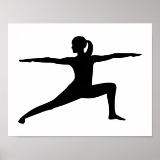 Yoga woman poster