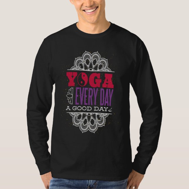 Yoga Women Workout Positive Feelings Namaste Relax T-Shirt (Front)