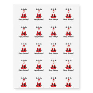 Yoga Workout Funny Christmas Temporary Tattoos