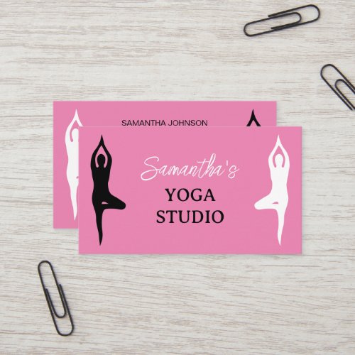 Yoga workshop business card template design
