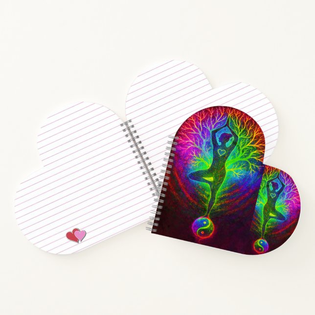 Yoga Yin Yang Rainbow Notebook (Inside)