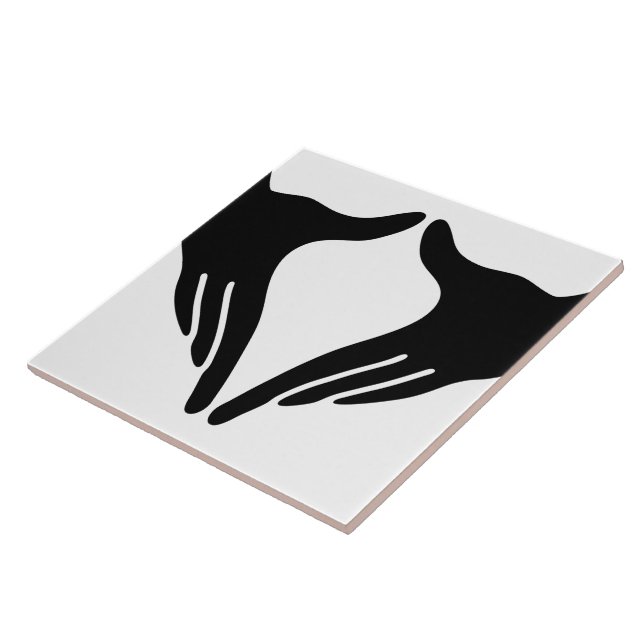 Yoga Yoni Mudra Ceramic Tile (Side)