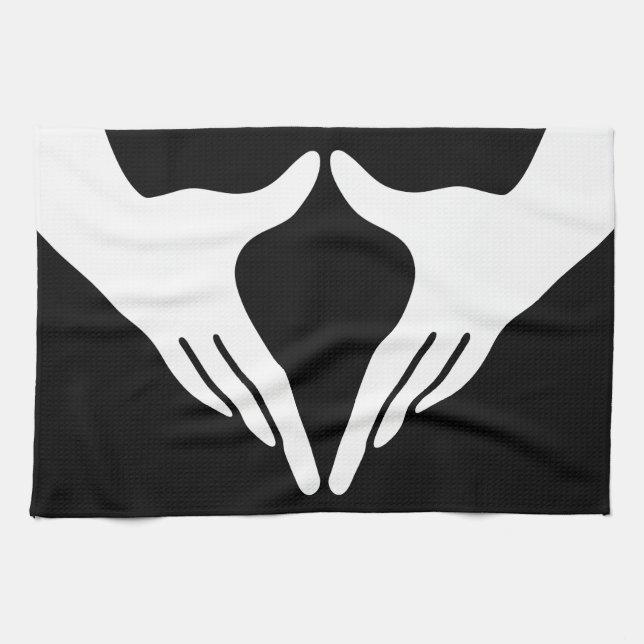 Yoga Yoni Mudra Kitchen Towel (Horizontal)