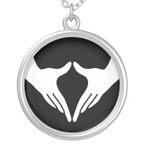 Yoga Yoni Mudra Silver Plated Necklace