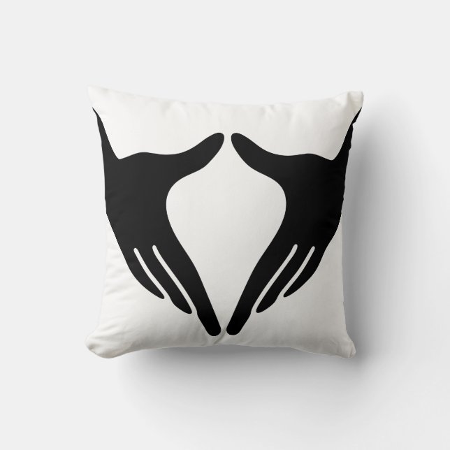 Yoga Yoni Mudra Throw Pillow (Front)