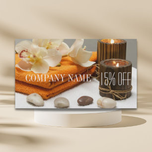 Yoga Zen Aromatherapy Skincare SPA Massage therapy Business Card