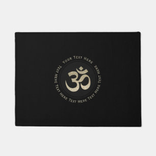 YOGAFaux Glitter Om Symbol Doormat