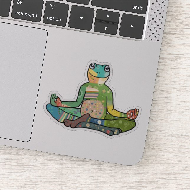 Yogafrosch Sticker (Detail)