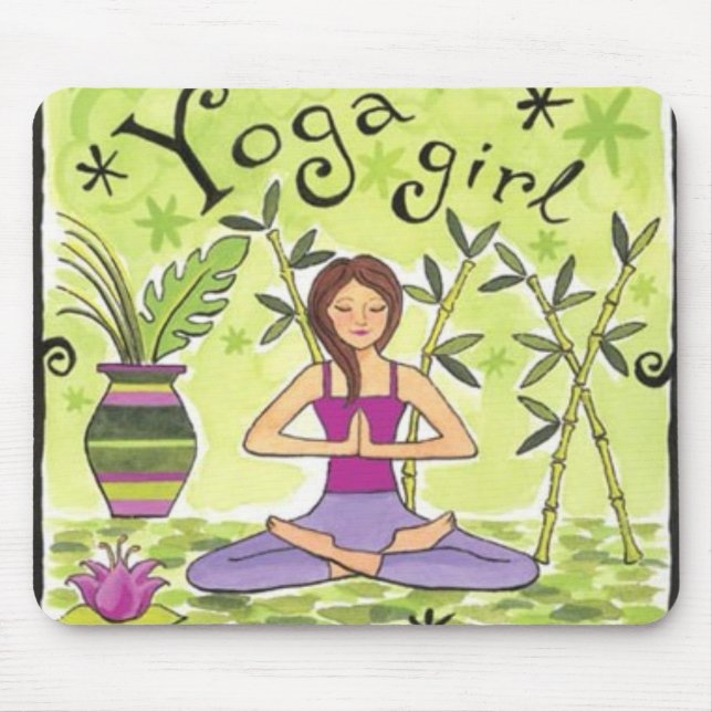 YogaGirl Mouse Pad (Front)