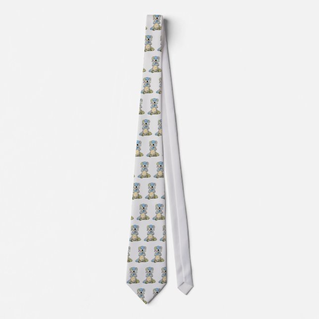 Yogahund Krawatte Neck Tie (Front)