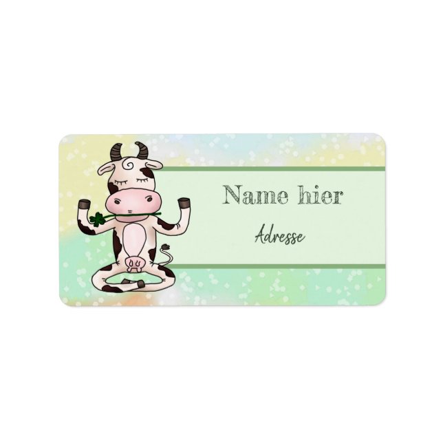 YogaKuh Adressaufkleber Label (Front)