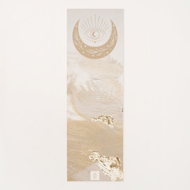 Yogamatte Cremegold "Mond" Yoga Mat (Front)