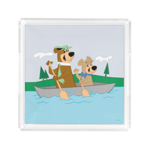 Yogi Bear and Boo Boo Fun Canoe Adventure Acrylic Tray