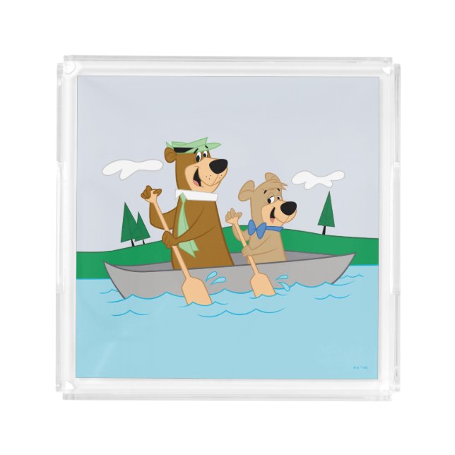 Yogi Bear and Boo Boo Fun Canoe Adventure Acrylic Tray (Front)
