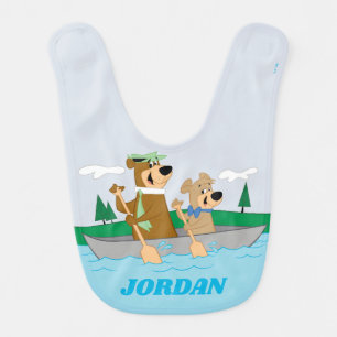 Yogi Bear and Boo Boo Fun Canoe Adventure Baby Bib