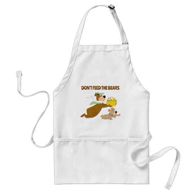 Yogi Bear and Boo-Boo Picnic Panic Adult Apron (Front)