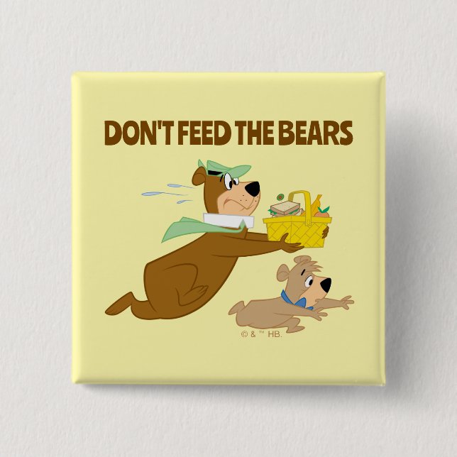 Yogi Bear and Boo-Boo Picnic Panic Button (Front)