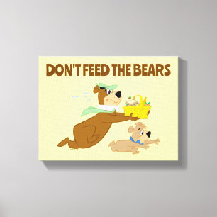 Yogi Bear and Boo-Boo Picnic Panic Canvas Print