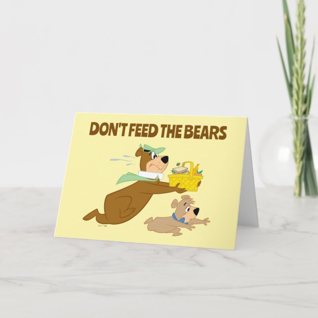 Yogi Bear and Boo-Boo Picnic Panic Card (Front)