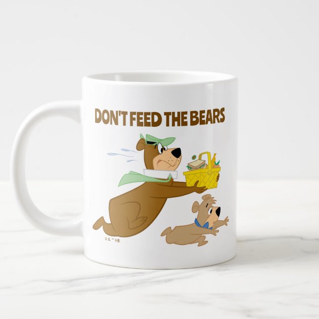 Yogi Bear and Boo-Boo Picnic Panic Giant Coffee Mug (Left)