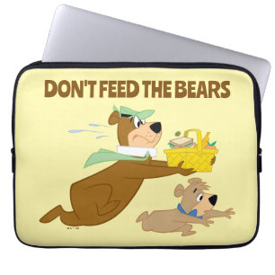 Yogi Bear and Boo-Boo Picnic Panic Laptop Sleeve
