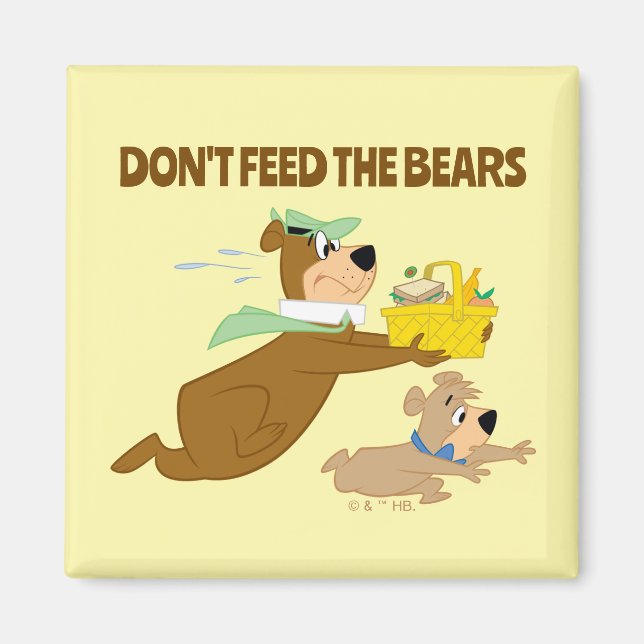 Yogi Bear and Boo-Boo Picnic Panic Magnet (Front)