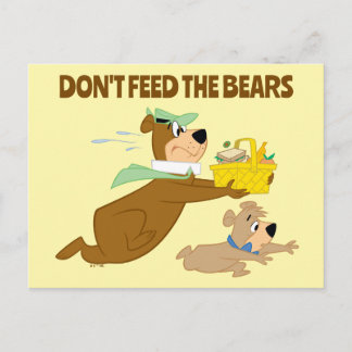 Yogi Bear and Boo-Boo Picnic Panic Postcard