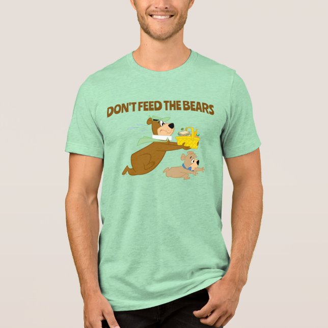 Yogi Bear and Boo-Boo Picnic Panic Tri-Blend Shirt (Front)