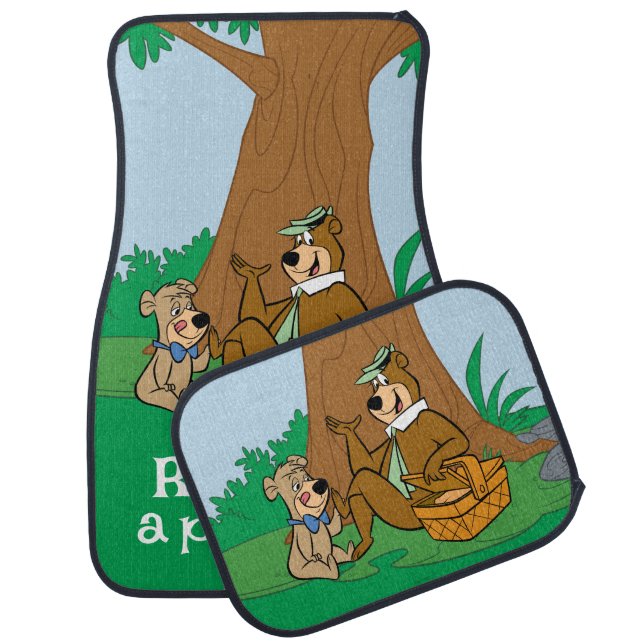 Yogi Bear and Boo-Boo Picnic Snack Car Floor Mat (Set)