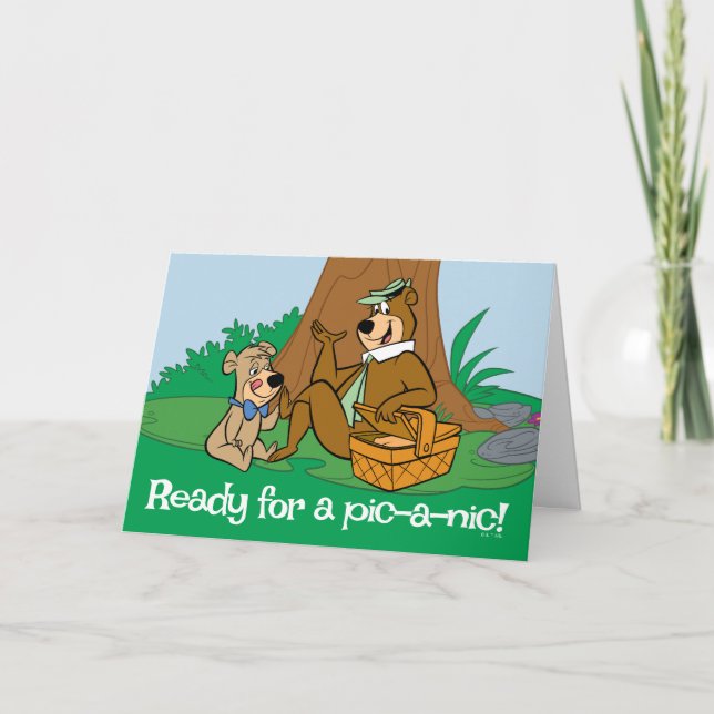 Yogi Bear and Boo-Boo Picnic Snack Card (Front)