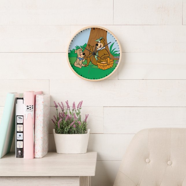 Yogi Bear and Boo-Boo Picnic Snack Clock (Reading Room)