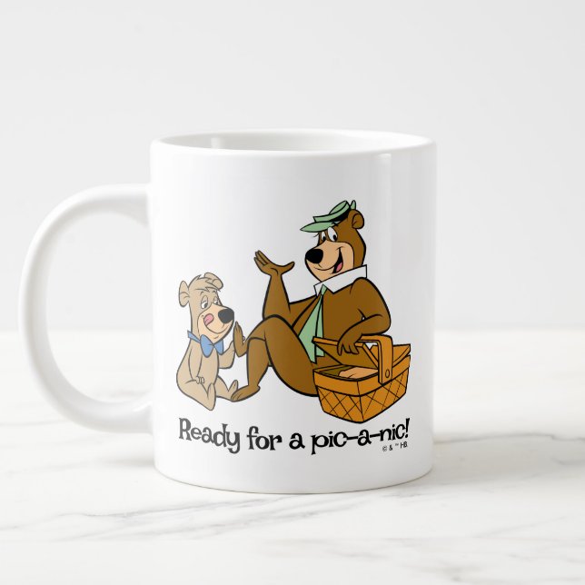 Yogi Bear and Boo-Boo Picnic Snack Giant Coffee Mug (Left)