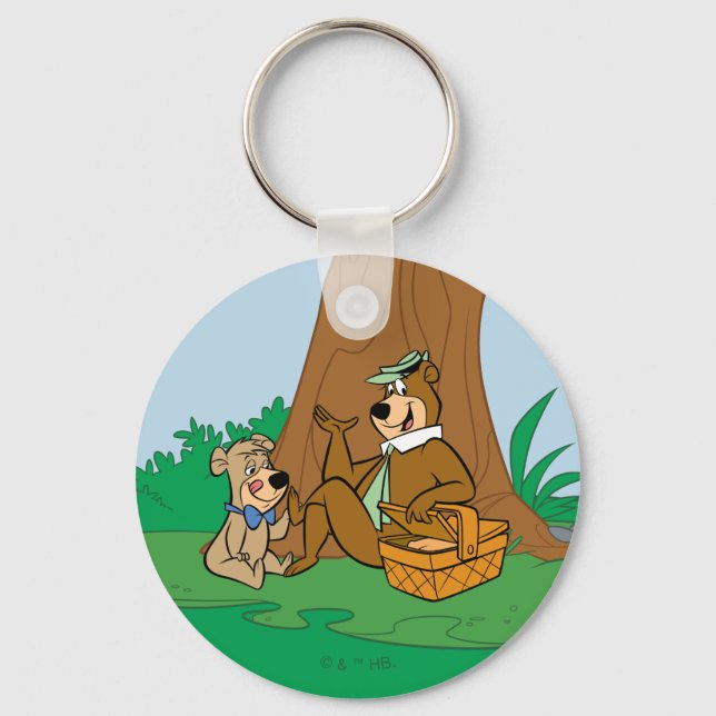 Yogi Bear and Boo-Boo Picnic Snack Keychain (Front)