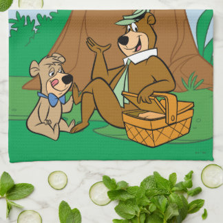 Yogi Bear and Boo-Boo Picnic Snack Kitchen Towel