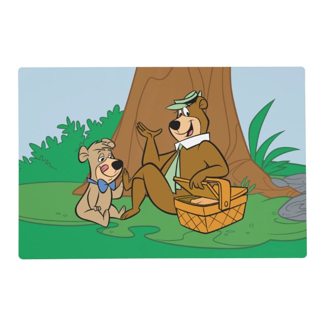 Yogi Bear and Boo-Boo Picnic Snack Placemat (Front)