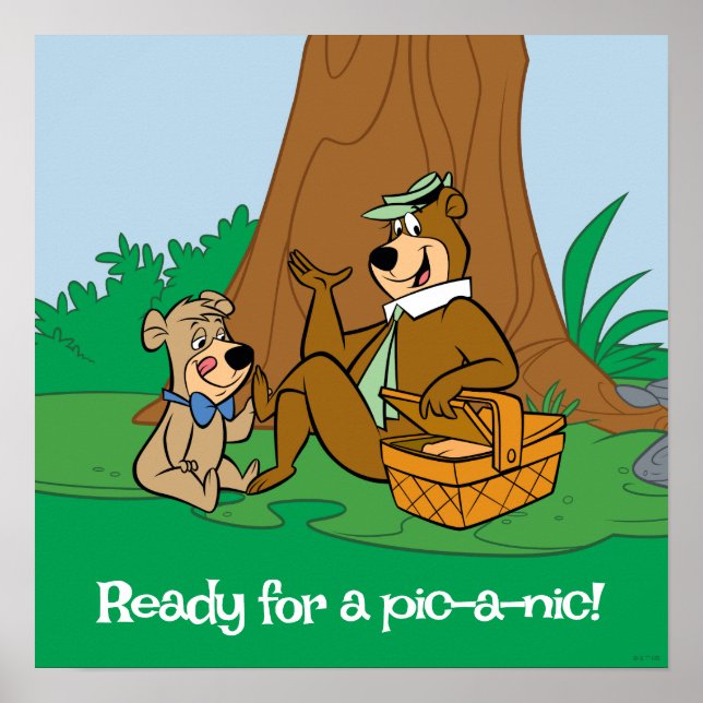 Yogi Bear and Boo-Boo Picnic Snack Poster (Front)