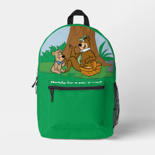 Yogi Bear and Boo-Boo Picnic Snack Printed Backpack