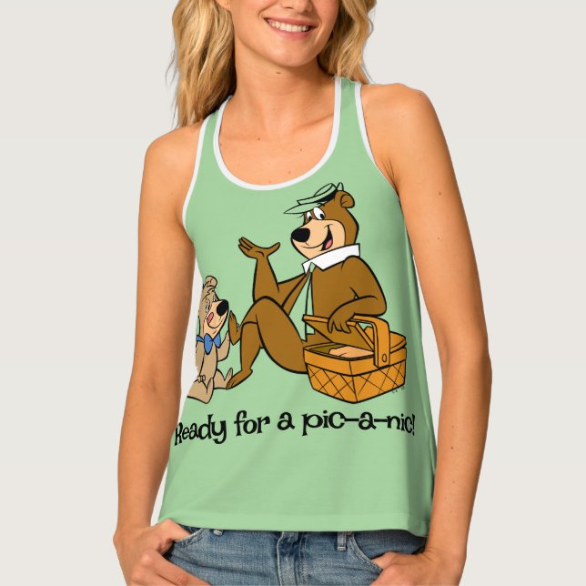 Yogi Bear and Boo-Boo Picnic Snack Tank Top (Front)
