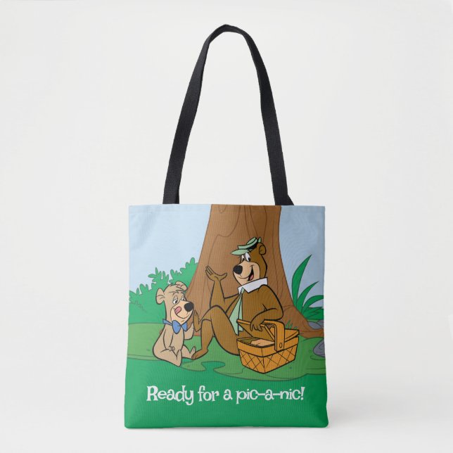 Yogi Bear and Boo-Boo Picnic Snack Tote Bag (Front)