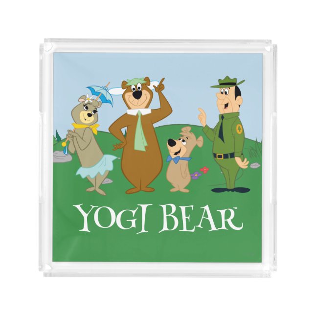 Yogi Bear and Friends Classic Pose Acrylic Tray (Front)