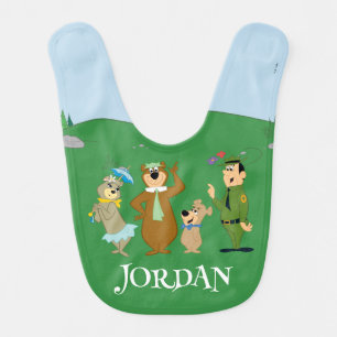 Yogi Bear and Friends Classic Pose Baby Bib