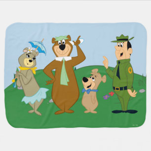 Yogi Bear and Friends Classic Pose Baby Blanket
